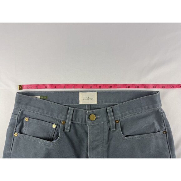Sid Mashburn Pacific Dyed Slim Straight Button Fly Jeans Size 32x30 USA - Picture 8 of 11